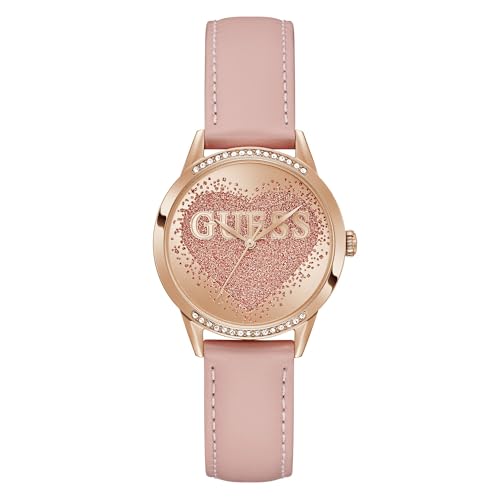 Guess Amara Round 34mm Rose Gold Dial Analog Women Watch - U1481L4M