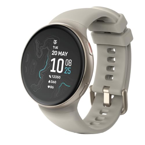Titan Celestor Swift Smart Watch 1.32" AMOLED Display, Advanced Badminton Mode, Training Load & Readiness, Built-in GPS with Advanced Running Mode, Zone-Based Training & Recovery, AI Day Brief - Biege