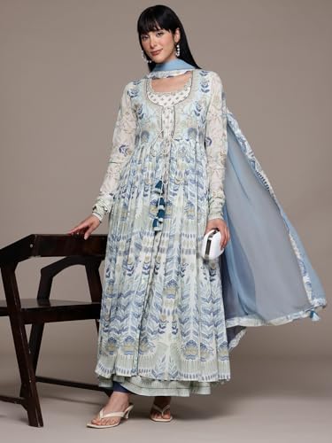 Off White Tisya Kurta with Pant and Dupatta