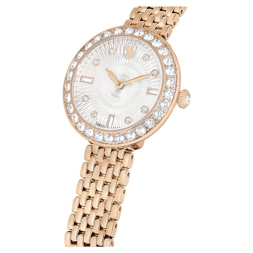 Swarovski Metal Analog Rose Gold Tone Dial Women's Watch-5672981, Band Color-Rose Gold