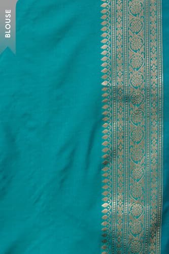 Taneira Green Silk Viscose Banaras Inspired Design Cutwork Saree