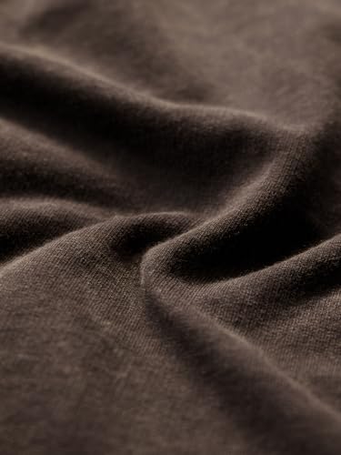 The Souled Store Nomad: Sandstorm Men and Boys Short Sleeves Round Neck Dark Brown Embroidered Tribal Casual Drop Shoulder Streetwear Trendy Super Oversized T-Shirt