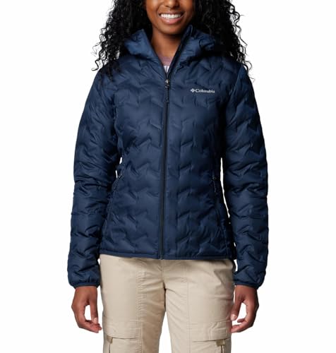 Columbia Womens Delta Ridge II Down Hooded Jacket, Collegiate Navy, XL