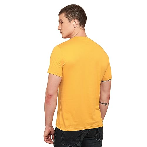 Wrangler Men's Regular Fit Shirt (WMTS006973_Yellow