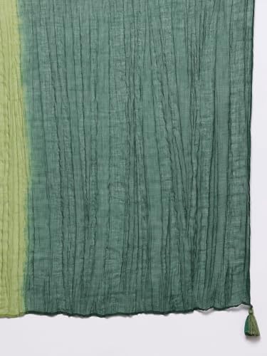 Aarke Ritu Kumar Green Izmir A-Line Kurta With Pant And Dupatta
