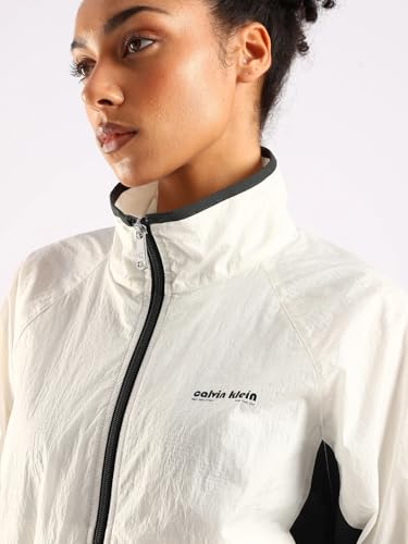 Regular Fit Polyester High-Neck Windcheater Jacket