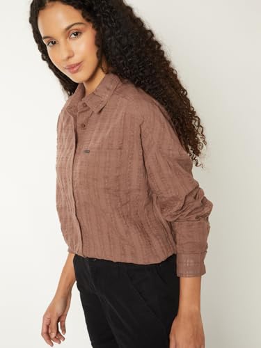 Max Women's Regular Fit Shirt (MOMOKA4D_Brown