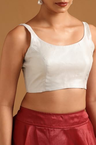 Soch Womens Silver Tissue Blouse
