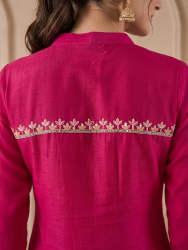 Varanga Fuchsia Bloom Women's kurta s Set