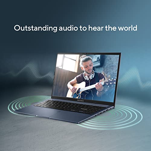 ASUS Vivobook 15,13th Gen,Intel Core i7-13620H(Intel UHD iGPU/16GB RAM/512GB SSD/FHD/15.6"/60Hz/Backlit Keyboard/Windows 11/M365 Basic (1Year)*/Office Home 2024/Quiet Blue/1.70 kg) X1502VA-BQ838WS