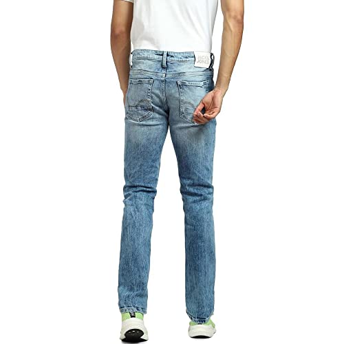 Jack & Jones Men's Cotton Blend Slim Fit Blue Jeans_38