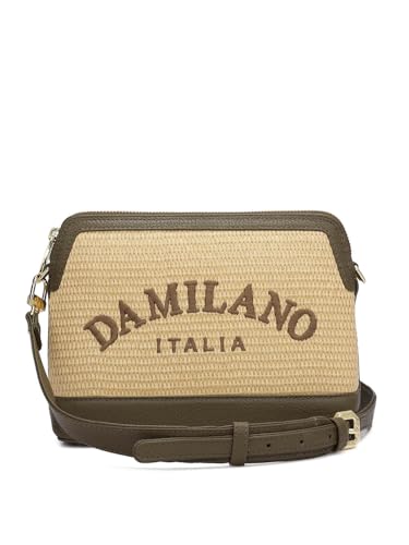 Da Milano Genuine Leather Brown Sling Bag (01407A) (Small)