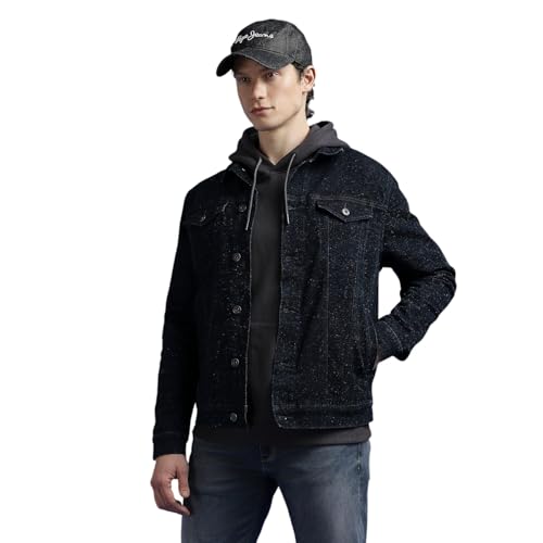 Pepe Jeans Men's Trench Coat (PM403089Q03_Dark Used