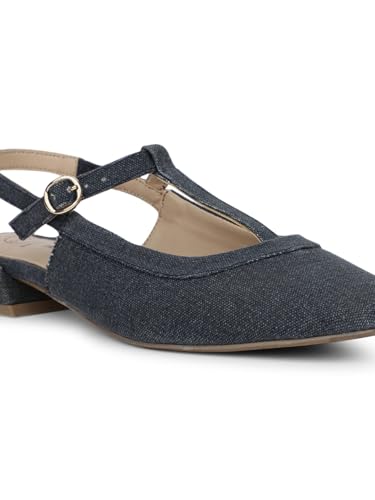 Hush Puppies Block Heel Sandals - Blue (6Uk)