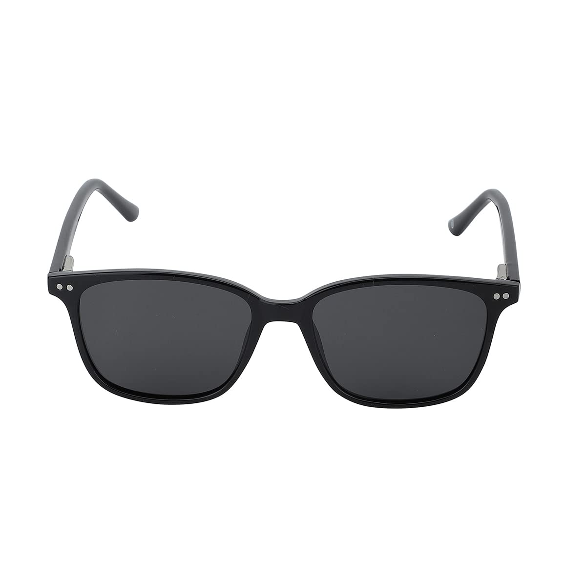 Carlton London Unisex Adult Square Grey One Size Casual Summer Wear Polycarbonate Frame Polarised and UV Protected Lens Sunglasses