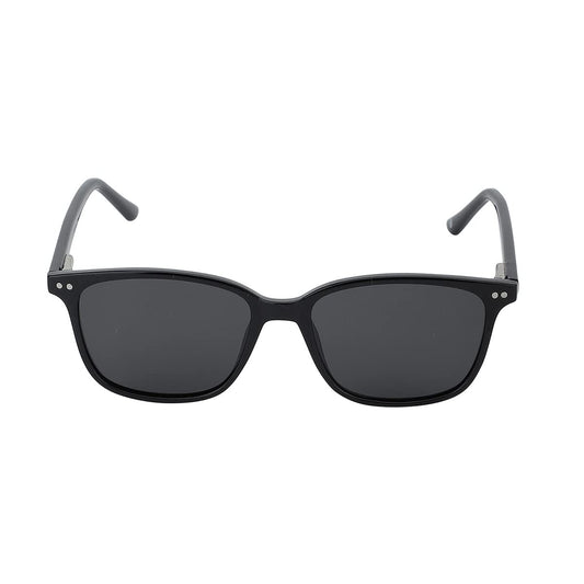 Carlton London Unisex Adult Square Grey One Size Casual Summer Wear Polycarbonate Frame Polarised and UV Protected Lens Sunglasses