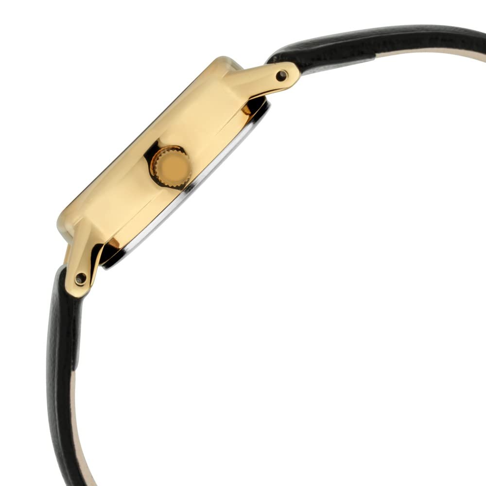 Titan Quartz Analog Black Dial Black Leather Strap Watch for Women - NT2593YL03