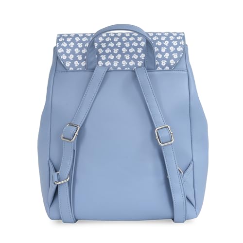 United Colors Of Benetton Paisley Women Backpack Handbag - Blue, Flap Closure