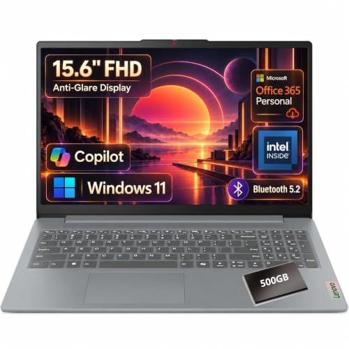 Lenovo 15.6” Laptop 2026 Business Student, 16GB DDR5, 1TB SSD, Intel CPU