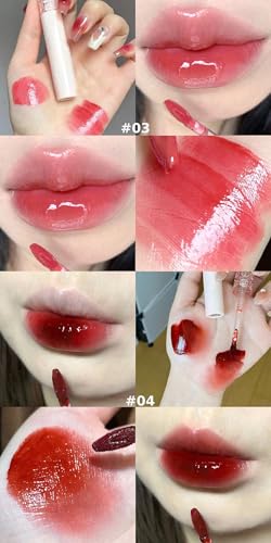 CAPPUVINI Bubble Mirror Water Lip Gloss | Moisturizing Lip Tint & Balm | Glossy Finish with Non-Sticky & Long-Lasting | Light Pink, Red, Brown Nude lipsticks for women | All Soft & Bold Shades | long stay lipstick waterproof (05# Sunset Dragonfly, 3g)