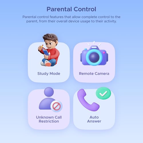 boAt Wanderer Smart Kids Watch w/ 2-Way Video & Voice Calls, SOS, Geo Fencing, Restrict Unknown Calls, Parental Controls,2MP Camera 1.43" (3.6 cm) HD Display Fitness Smart Watch (Candy Pink)