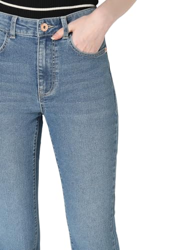 VERO MODA Womens Flared Jeans Medium Blue Denim