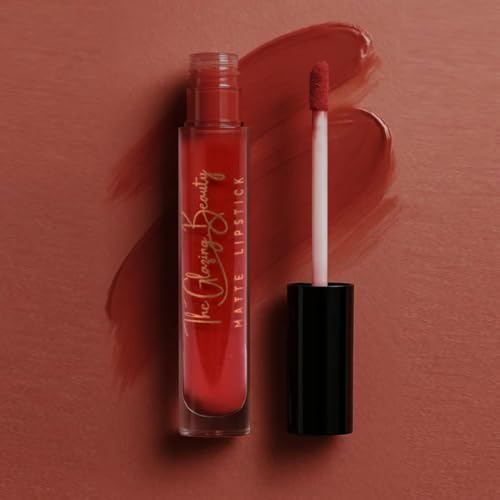 The Glazing Beauty Scarlet Charm – Bold Red Liquid Lipstick | Long-Lasting Matte Finish, Smudge-Proof & Lightweight Lip Color