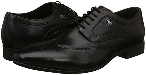Hush Puppies Men Swanky Derby Black Leather Formal Shoes-6 (8246743060_8246743)