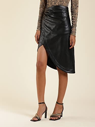 Label RITU KUMAR Women's Knee Length Skirt SKRDPP01N30097410-BLACK-S