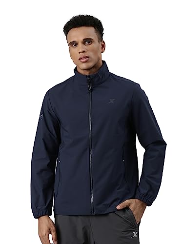 XTEP Men's Outdoor Jacket with Lightweight | Quick-Dry | Quick-Dry Lining | Late Blue | XS | Easy Care