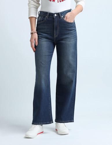 U.S. POLO ASSN. Women's Loose Jeans (UWAW24JEN149_Blue