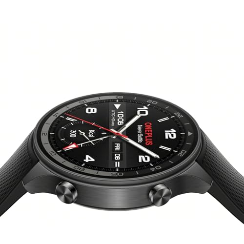 OnePlus Watch 2R with Wear OS 4 by Google,Snapdragon W5 Chipset,Upto 100hrs Battery Life,1.43’’ AMOLED Display,100+ Sports Mode,Dual Frequency GPS,5 ATM,IP68 & BT Calling [Gunmetal Gray]