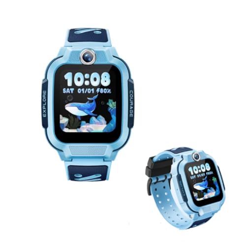 imoo Z3 Kids Smartwatch, 4G Video/Voice Call & Real-time GPS Tracker, 1.5″ HD Screen IP68 20m Waterproof, 8GB Large Storage Parent Control and Safety Protection(Blue)
