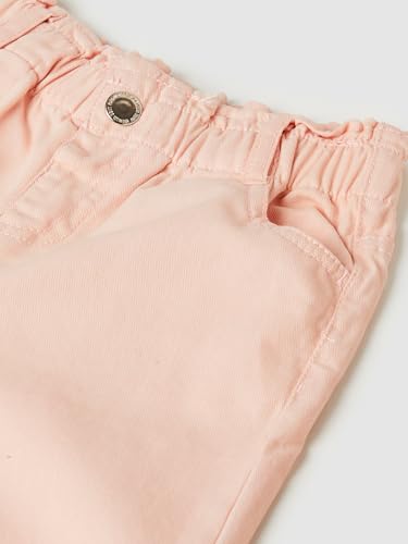 Max Girls Solid Mom Fit Trousers (Pink_4-6 Y)