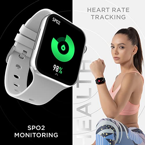 Fire-Boltt Visionary 1.78" AMOLED Bluetooth Calling Smartwatch with 368 * 448 Pixel Resolution, Rotating Crown & 60Hz Refresh Rate 100+ Sports Mode, TWS Connection, Voice Assistance (Silver)