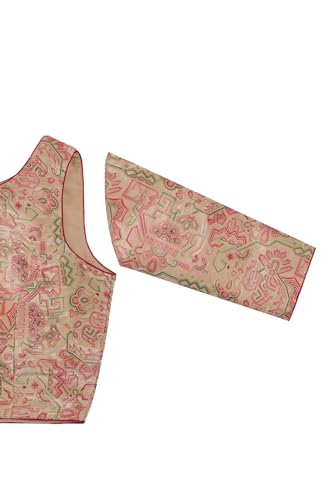 Soch Womens Fuchsia Tussar Ethnic Motifs Padded Blouse