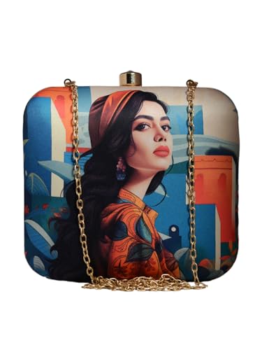 Girl In Town Portrait Clutch