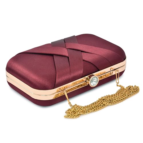 For The Beautiful You Women's Hand Clutch (Maroon)