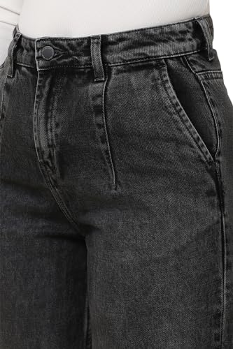 Women Black Regular Fit Dark Wash Jeans