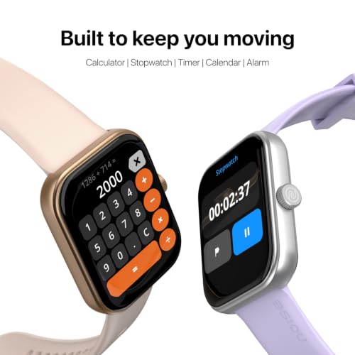 Noise New Launch ColorFit Pulse Air Smartwatch with BT Calling, 1.85" TFT Display, Lightweight 45g Design, Heart Rate & Step Tracking, Multi-Sport Modes, Find My Phone, Water Resistant (Rose Pink)