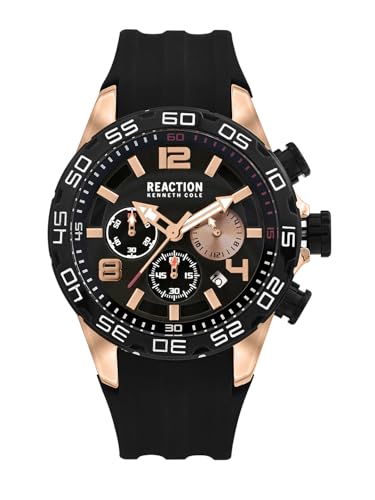 Kenneth Cole Reaction Chronograph Black Dial Watch for Men - KRWGO0070904