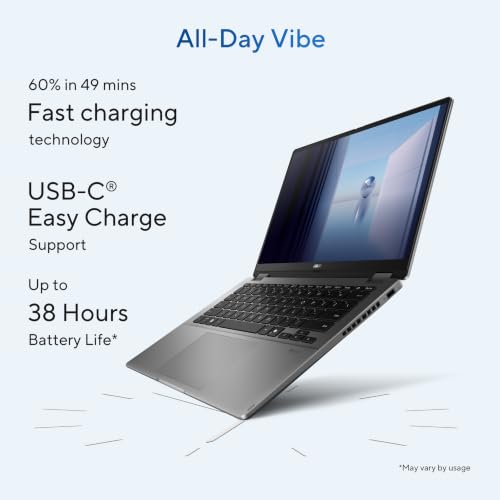 ASUS Vivobook 14 Flip (2026),Intel Core Ultra 7 355 (Series 3),Intel iGPU,16GB RAM,512GB SSD,FHD+ OLED,Touch screen,14"(35.5 cm),Win 11,M365 Basic(1Y),Office 24,Gray,1.57 Kg,TP3407AA-SG123WS,AI Laptop