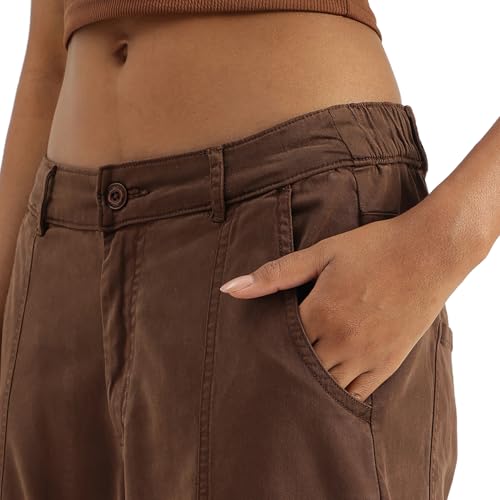United Colors of Benetton Women's Regular Trousers & Capris (25A4DVKDF06GG23N_Brown