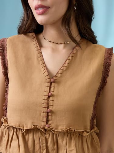 Globus Women Top (GS575694_Beige_S)