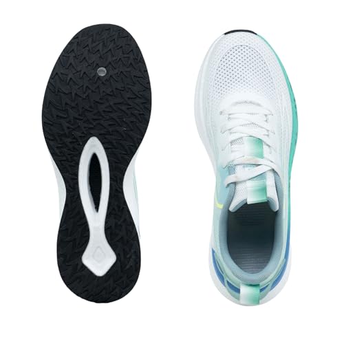 Red Chief Sports Running Shoes for Men & Boys | Stylish Lace-Up Outdoor Shoes | Lightweight Walking-Style Runners | Comfortable Athletic Oc.Green-White | Size-7 | R1725 F042A