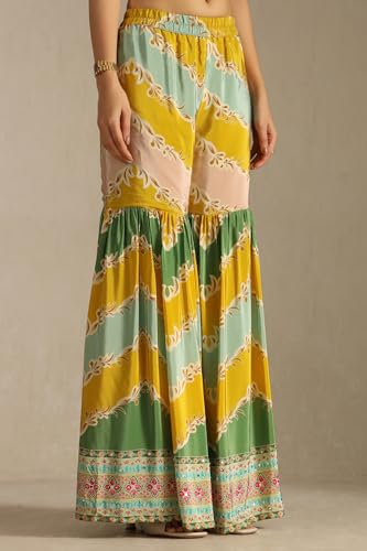 Soch Women's Crepe Salwar Suit Set (OWA5CD22212_Powder Blue