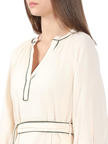 VERO MODA Women's Fit & Flare White Dress