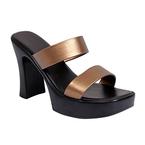 LUVFEET Heel Sandal For Women's (Copper, numeric_6)