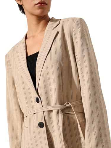 ONLY Women's Tailored Fit Beige Blazer