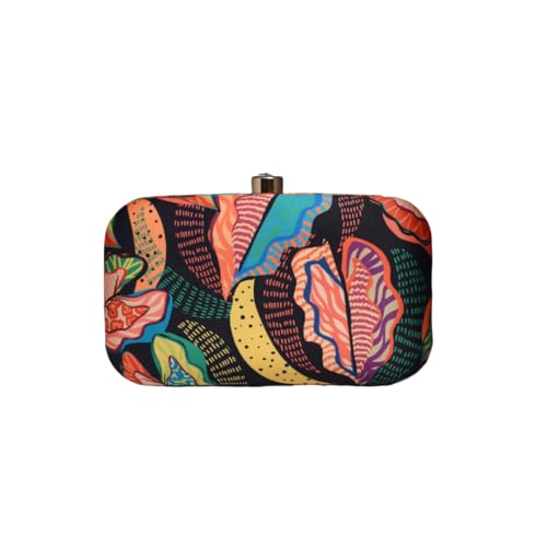 Artklim MultiColoured Printed Clutch